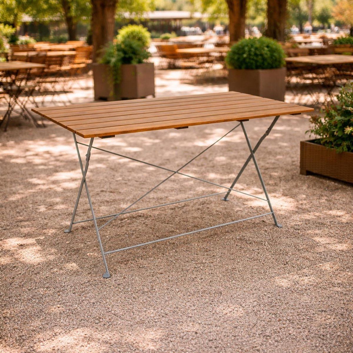 buiten eettafel klaptafel tuin buiten dineren acacia