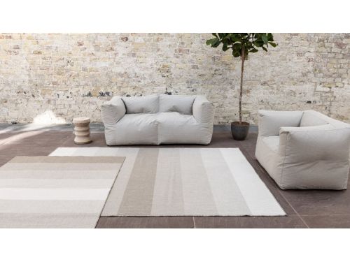 Buiten vloerkleed Boa - Bruin/Grijs - dubbelzijdig - EVA Interior