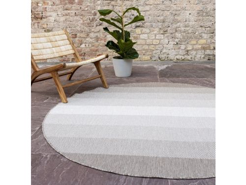 Buiten vloerkleed Boa - Bruin/Grijs - dubbelzijdig - EVA Interior