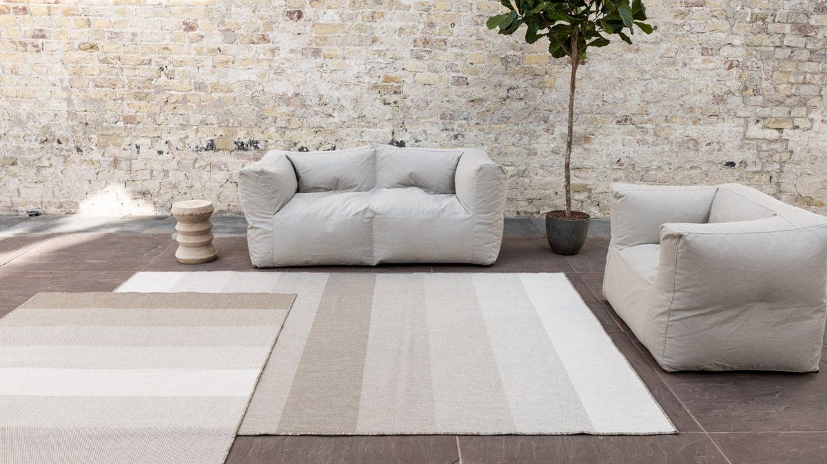 buiten vloerkleed boa bruin/grijs dubbelzijdig eva interior