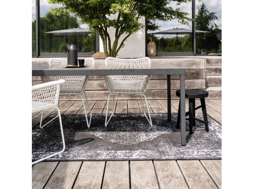 Buiten vloerkleed Sage - Zwart - dubbelzijdig - EVA Interior