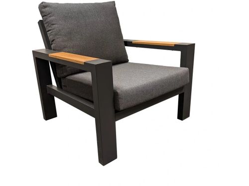 Buitengewoon Boet Benton Lounge Tuinstoel - Antraciet