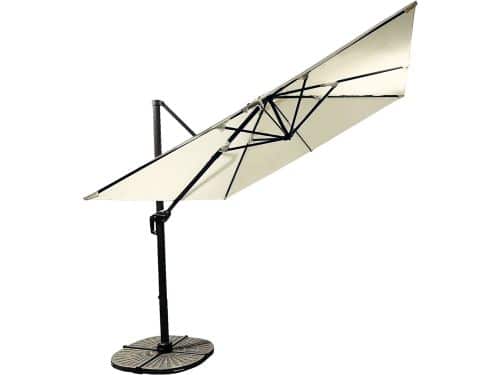 Buitenkado Ultimate Zweefparasol - 3x3m - Aluminium - Beige