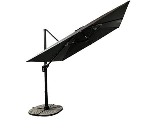 Buitenkado Ultimate Zweefparasol - 3x3m - Aluminium - Grijs