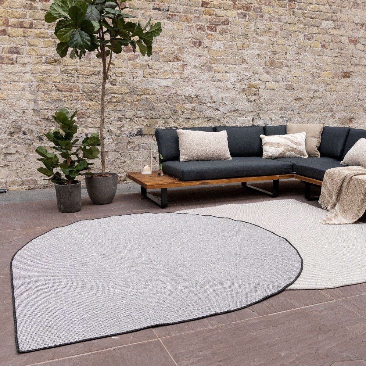 buitenkleed druppel mono zwart/wit dubbelzijdig eva interior