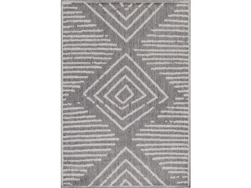 Buitenkleed met patronen Aruba - grijs 4902 - 200x290 cm