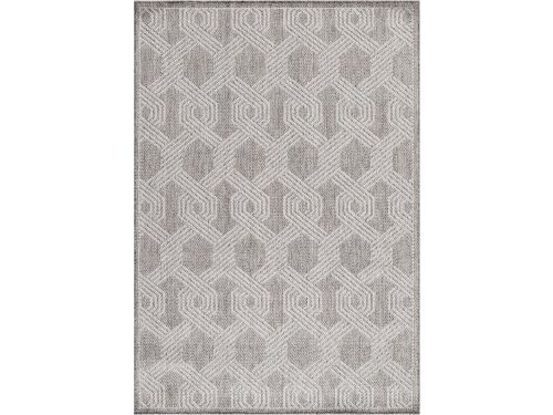 Buitenkleed met patronen Aruba - grijs 4904 - 200x290 cm