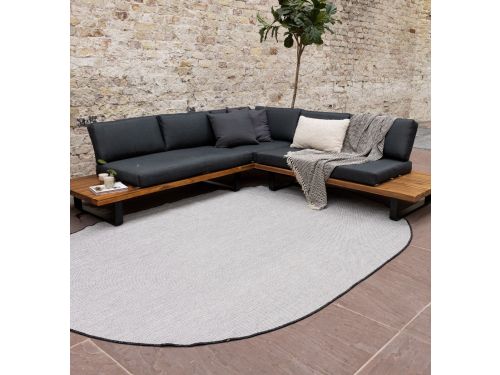 Buitenkleed Ovaal Mono - Zwart/Wit - Dubbelzijdig - EVA Interior