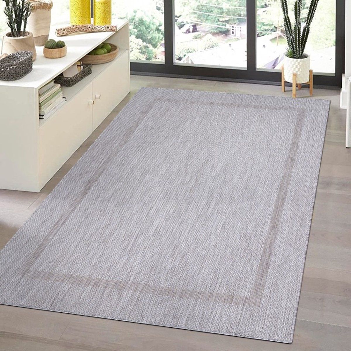 buitenkleed, zilverkleurig, van jute, voor keuken en balkon