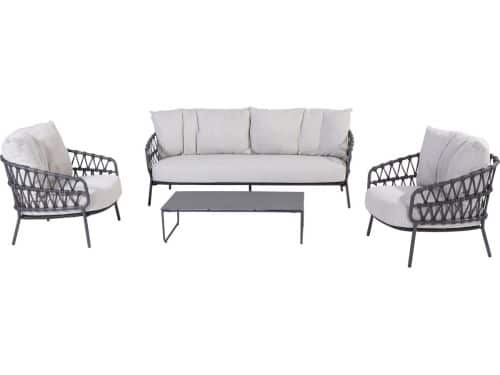 Calpi stoel bank loungeset 4 delig rope 4 Seasons Outdoor