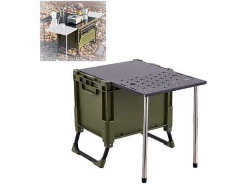 Campingtafel Opbergbox - Picknickkeuken - Buiten koken - Magnetische deur