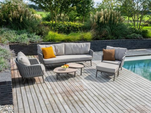 Cannes loungeset groot met Monroe koffietafels 4 Seasons Outdoor