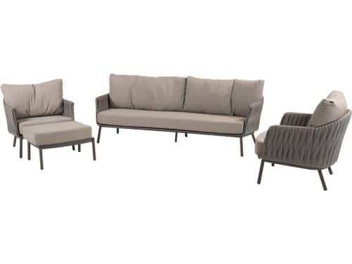 Cannes stoel bank loungeset 4 delig organic terre Taste 4SO