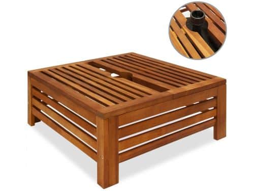 Casaria Parasol voet tafel, tuintafel, bijzettafel, parasol voet afdekking