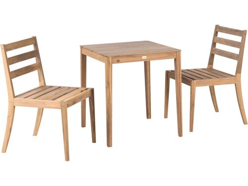 CHIOGGIA - Bistroset met stoelen - Lichtbruin - Acaciahout