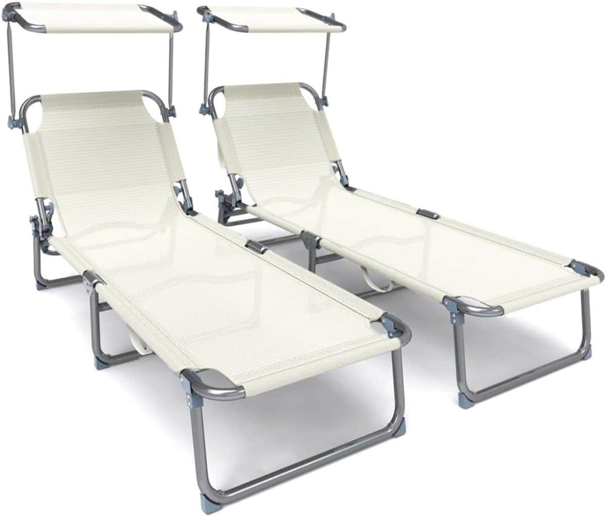 clvp® zonnebed opvouwbaar ligbed tuin relax ligstoel buiten