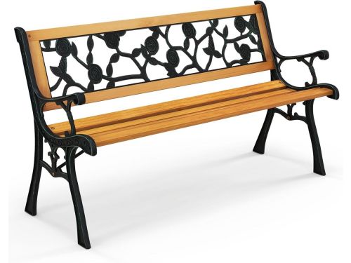 Comfortabele Houten Tuinbank voor 2-3 Personen, Weerbestendig en Stevig