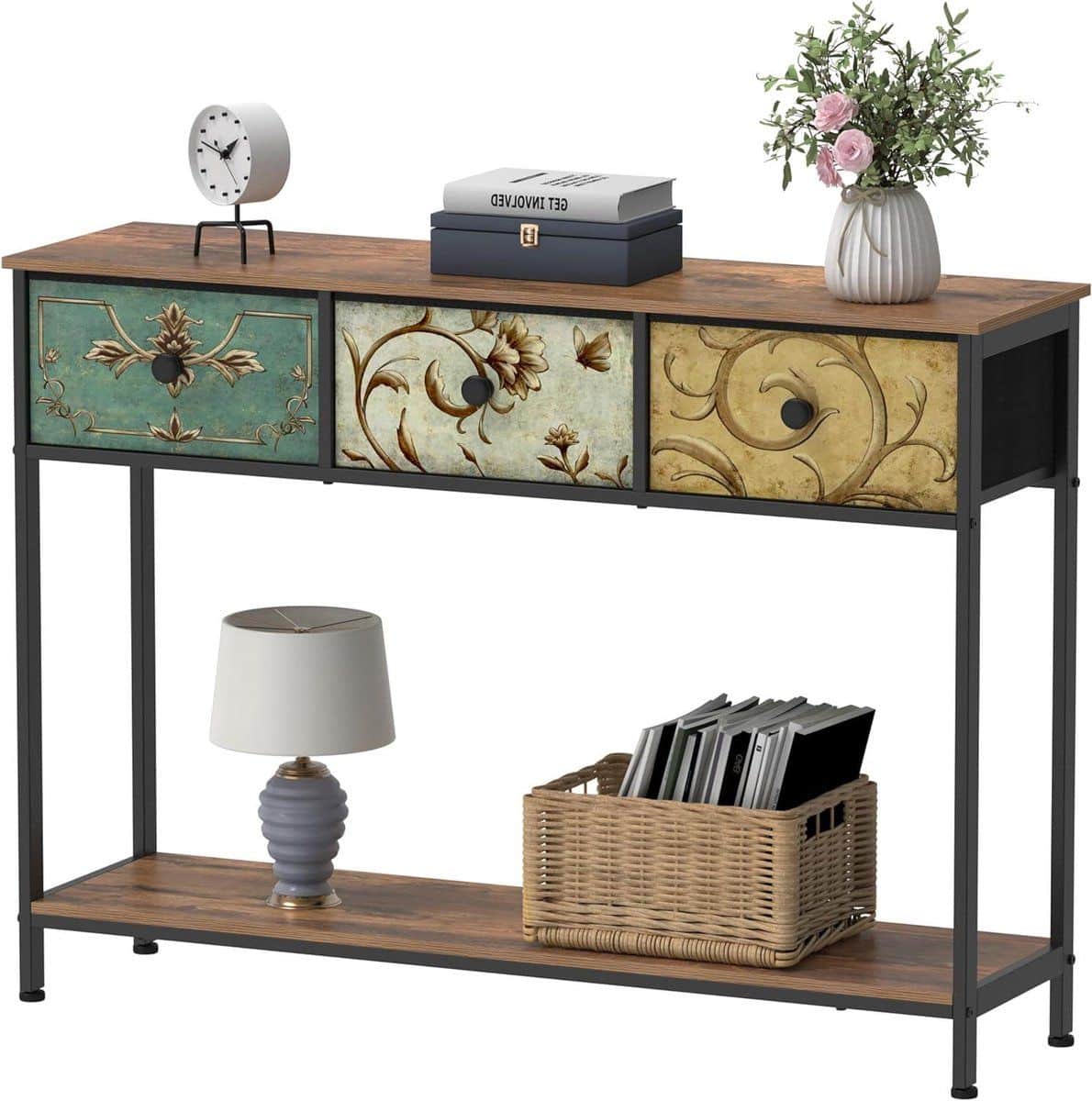 consoletafel met laden bijzettafel gangtafel ruimte organiseren