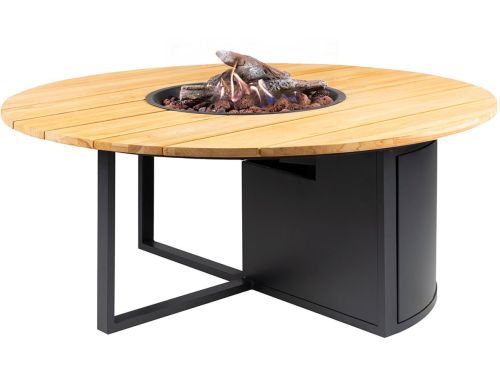 Cosi Fires - Cosiloft Rond Black / Teak 120 cm