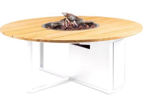 Cosi Fires - Cosiloft Rond White / Teak 120 cm