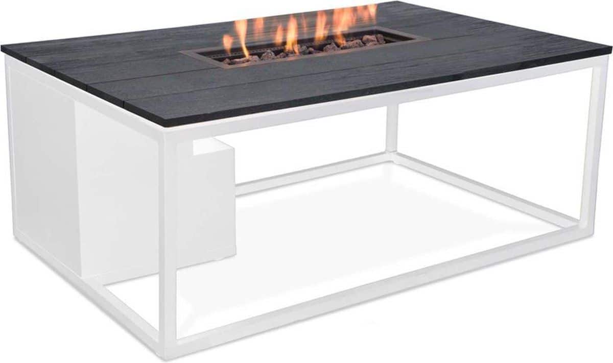 cosi fires vuurtafel cosiloft white / black (120cm)