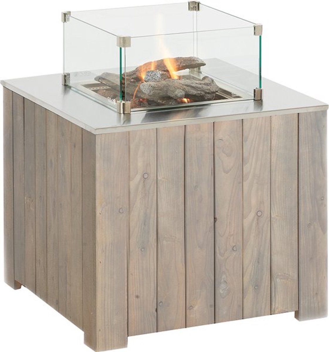 cosicube vuurtafel 70x70x58cm terrasverwarmer terraswarmer complete