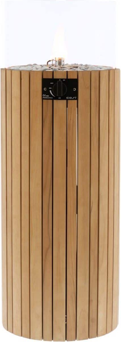 cosiscoop pillar teak l vuurtafels hout bruin