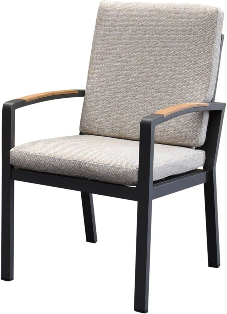 costa rica dining tuinstoel aluminium antraciet soft grey