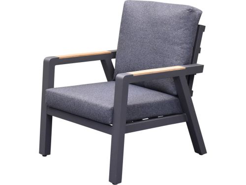 Costa Rica lounge tuinstoel aluminium antraciet
