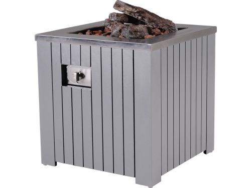 Cozy Living sfeerhaard Faro - arctic grey - aluminium