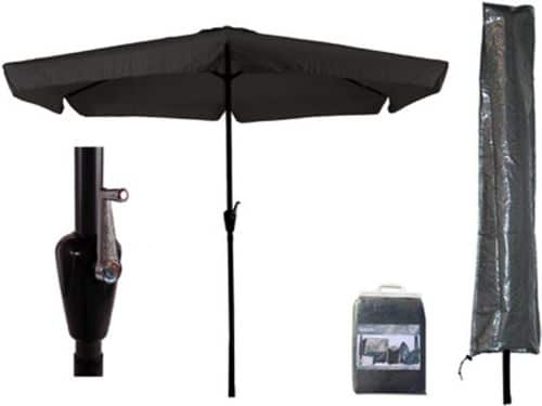 CUHOC Parasol - 300 cm - Zwart + Basic CUHOC