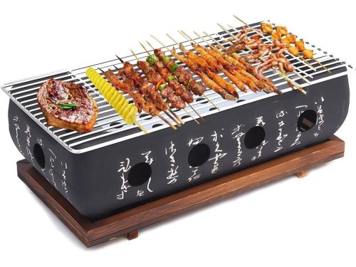 Dailygoods- Barbecue Draagbaar Japans ontwerp - Grillfornuis - Grillplaat