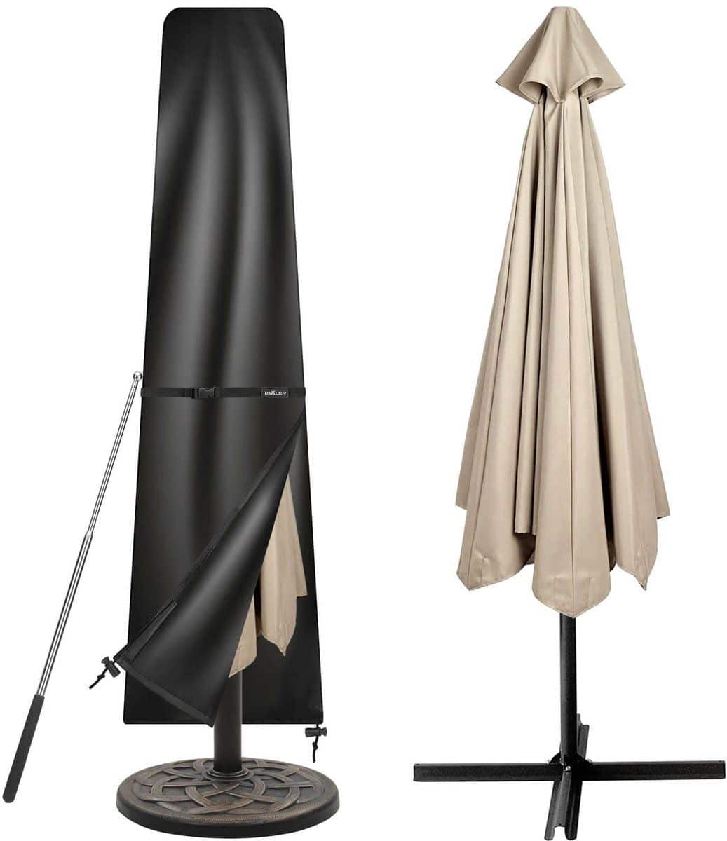 dailygoods beschermhoes weerbestendig parasolhoes 3 4 m 420d oxford
