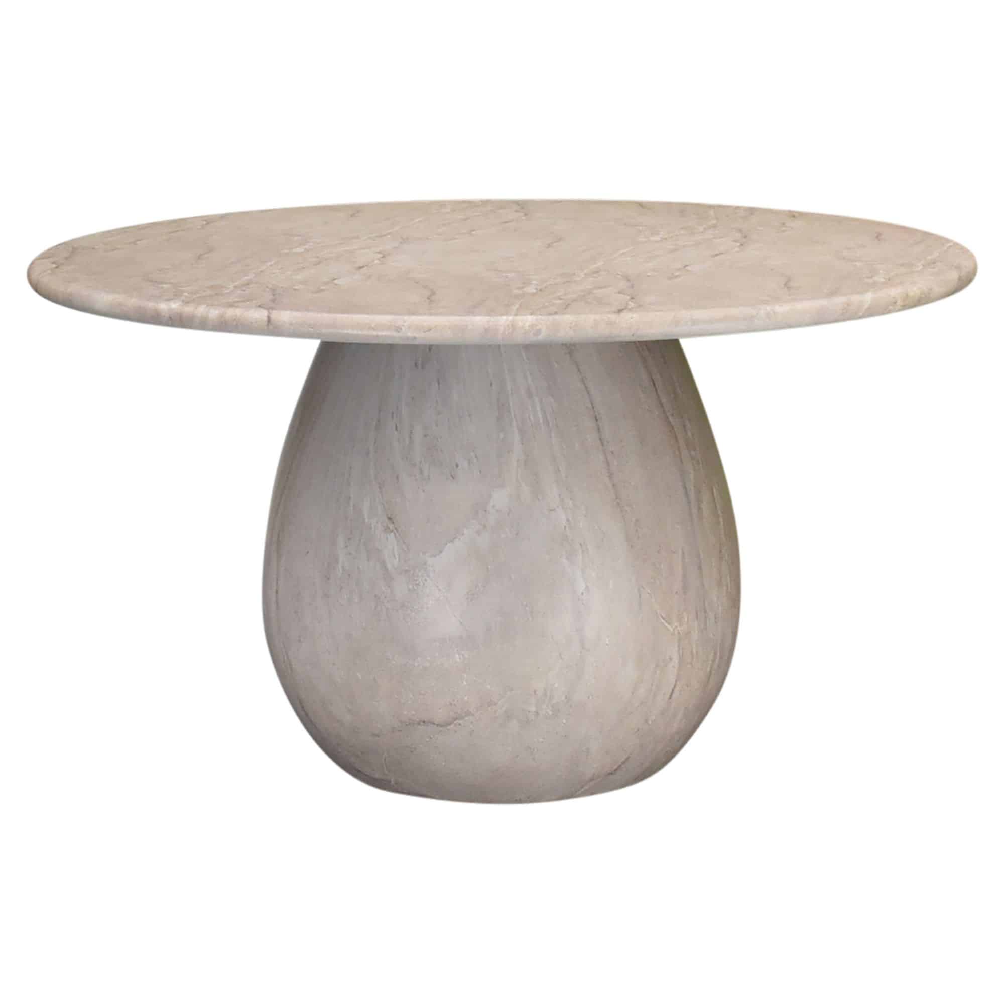 dante dining tafel 140 cm rond polystone marmerlook