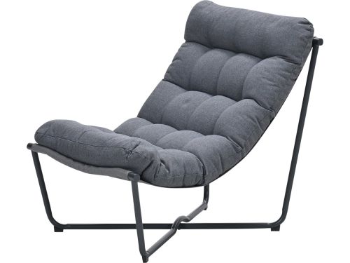 Danzig - Relaxstoel tuin - carbon black - mystic grijs