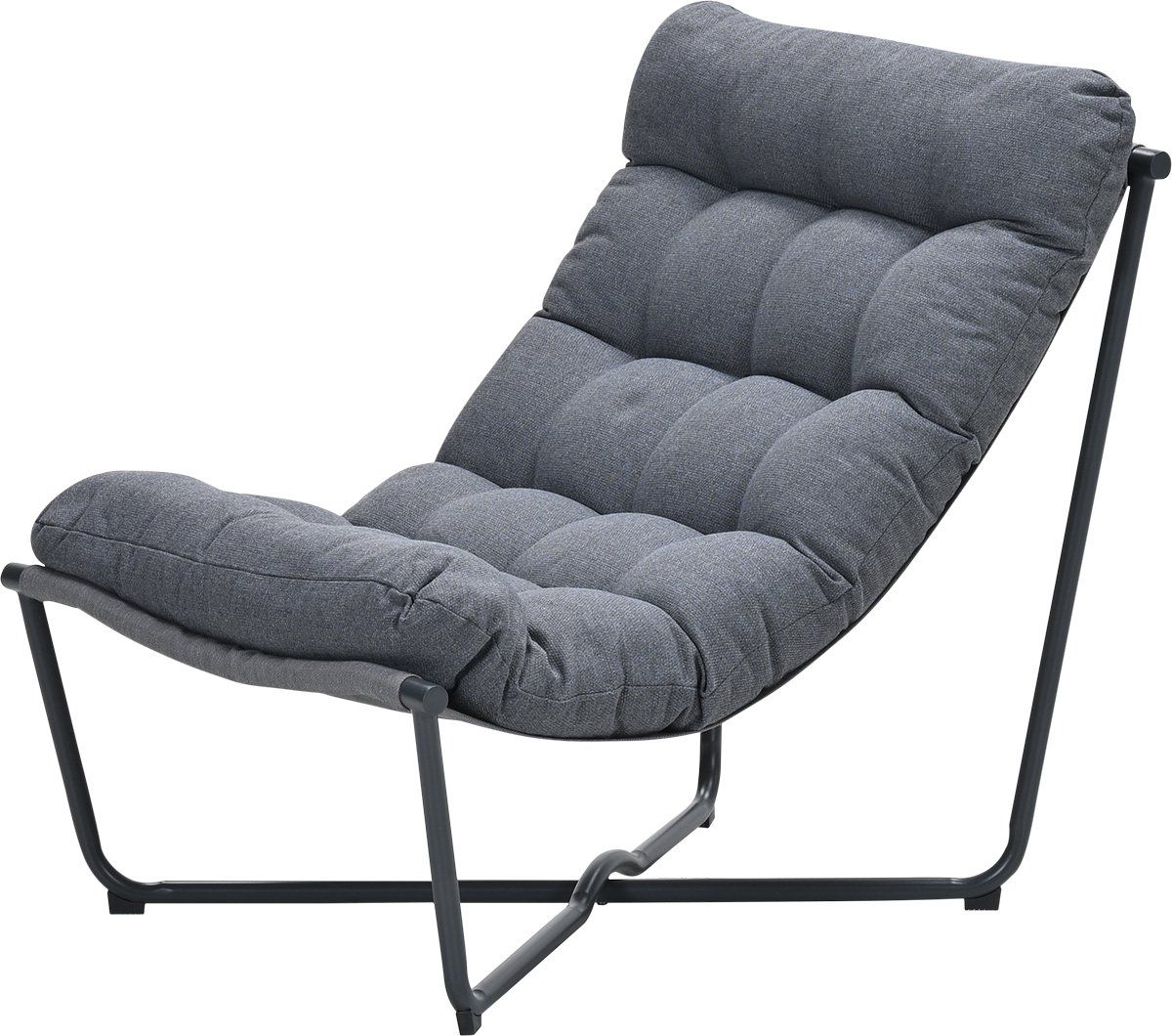 danzig relaxstoel tuin carbon black mystic grijs