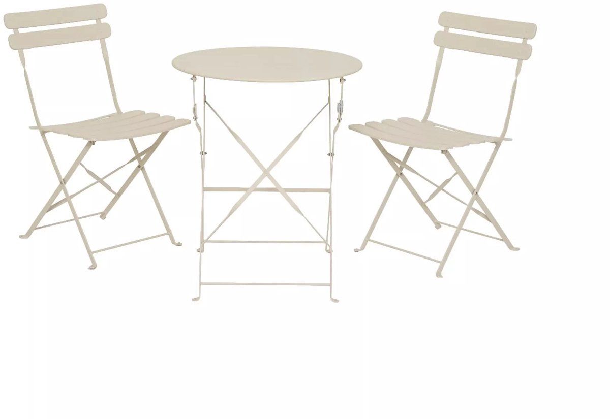 decoris bistroset off white staal