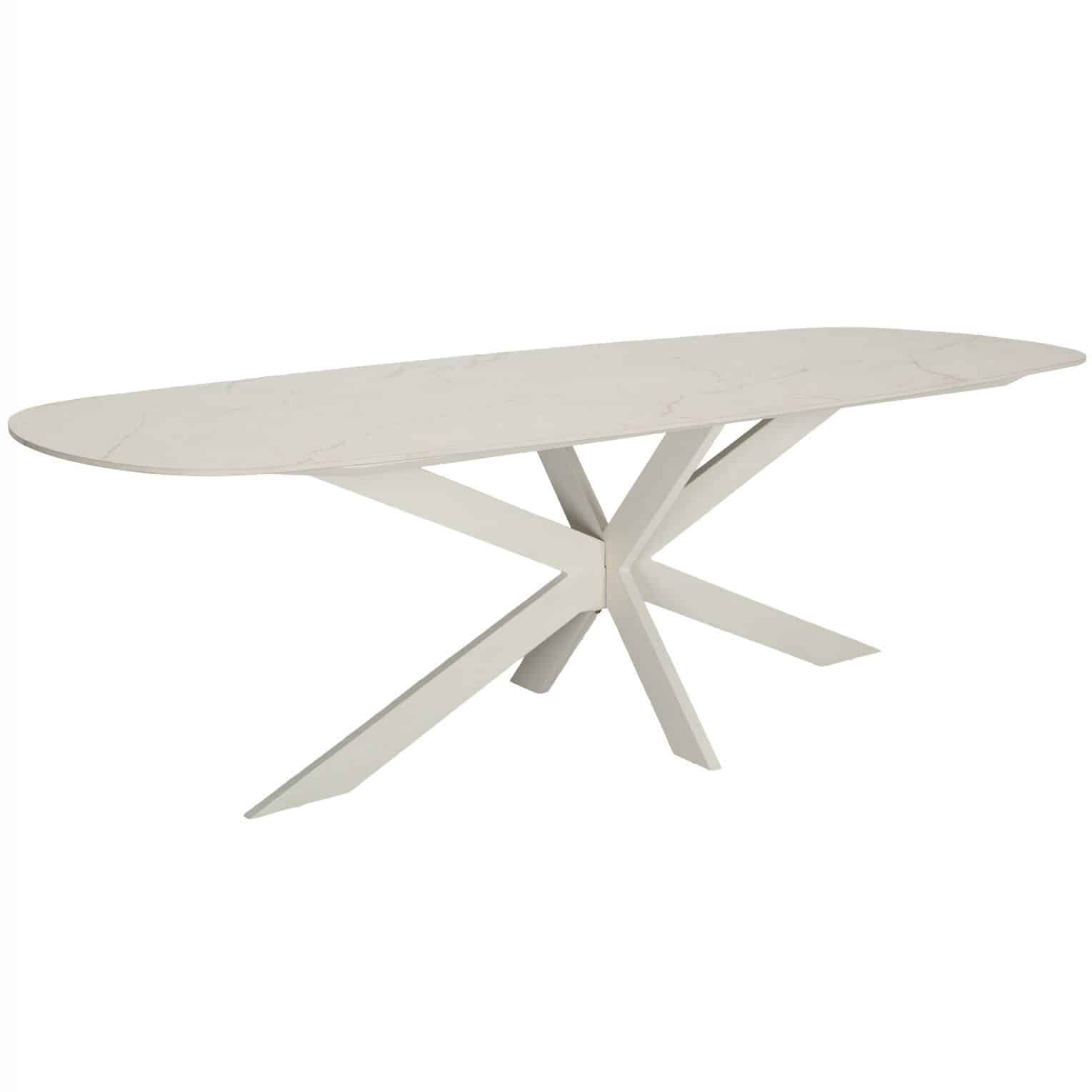 derby dining tafel 240x100x77 cm latte