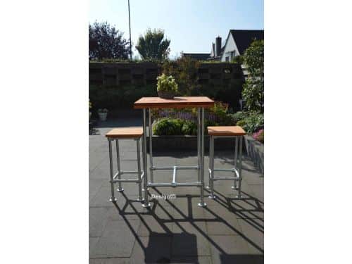 Design85 Bartafel Buiten Roos 78 cm x 78 cm Tuintafel