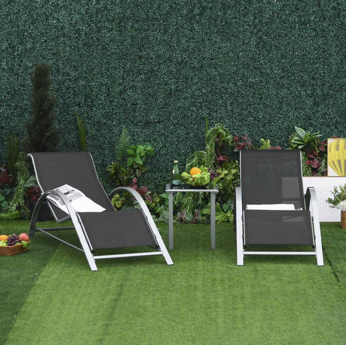 desmiu bistroset 3 delig 59 x 169 x 66 cm
