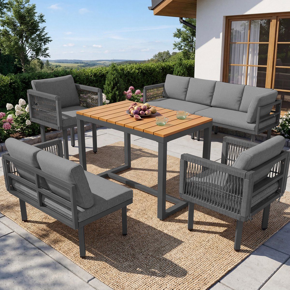 desmiu loungeset 222 x 174 x 76 cm