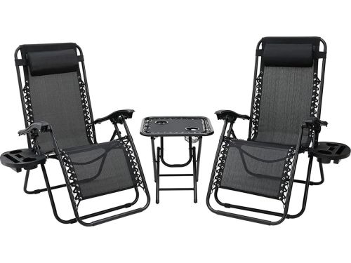 DHN Set van Twee ligstoelen met tafel - Tuinmeubels