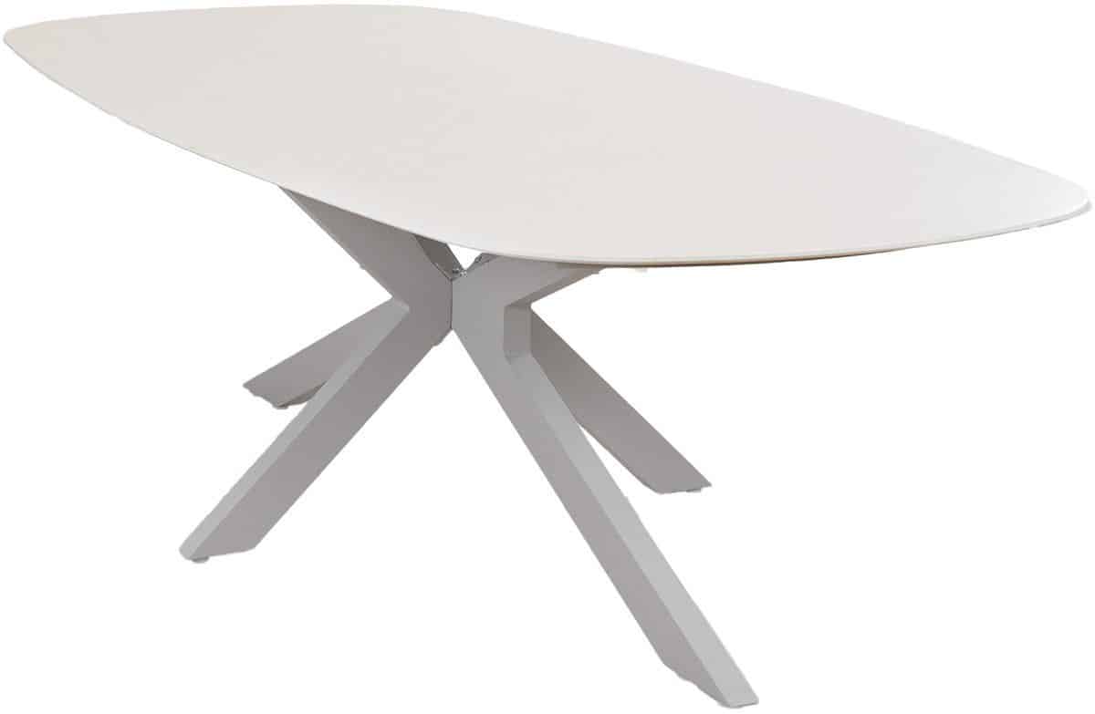dining tuintafel barletta 240x115cm | sandstone/camel | aluminium & kunststof
