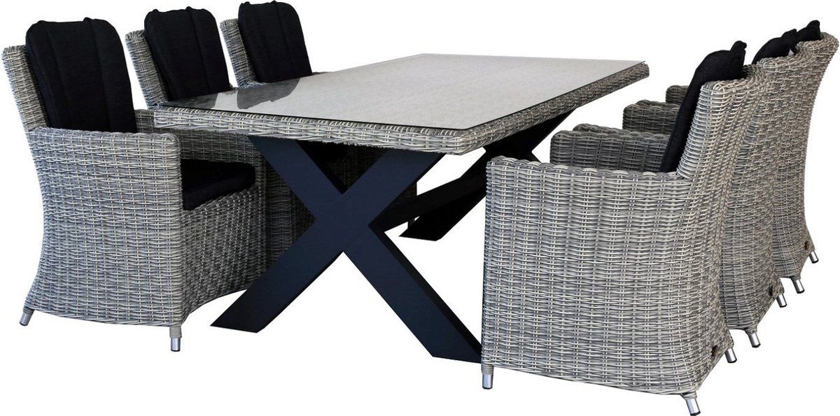 diningset san vito lazio grey oosterik home