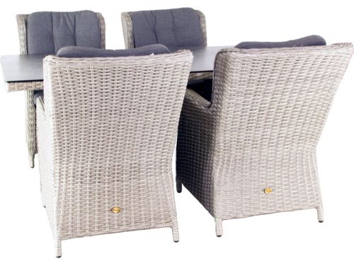Diningset Santa Rosa Salty Grey D 180 x B 90