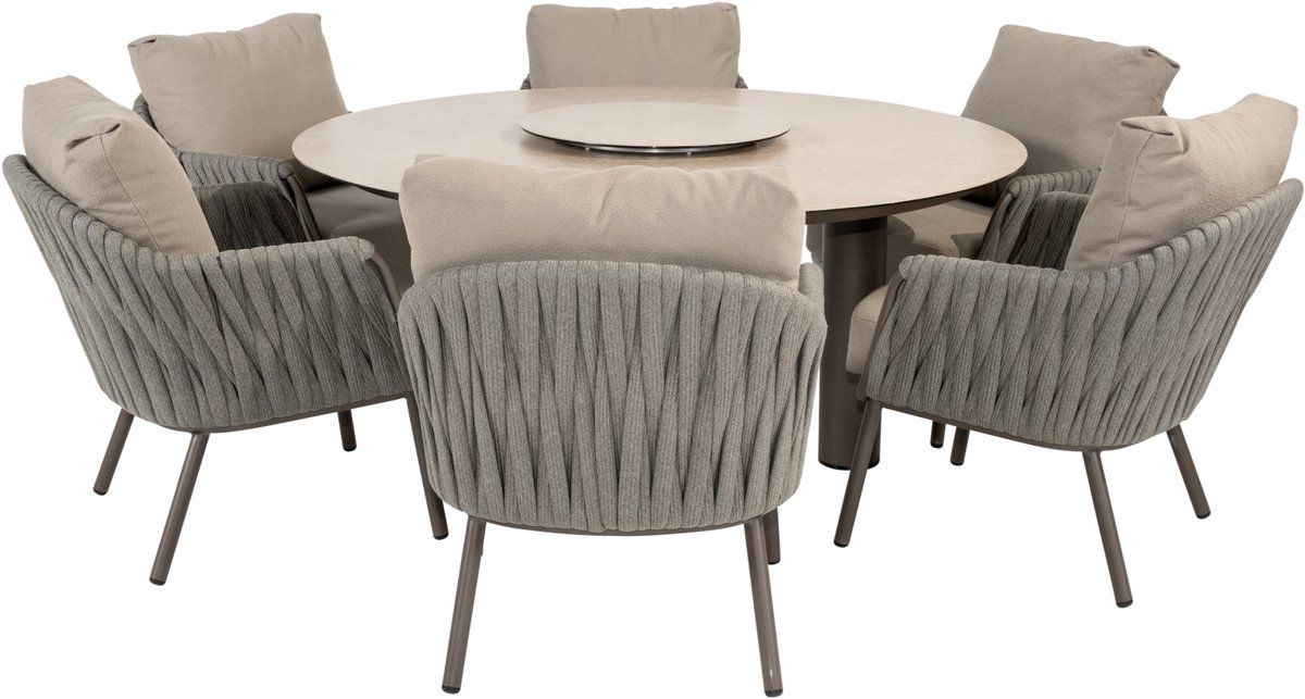 donato cannes low dining tuinset 160xh69 cm 8 delig keramiek