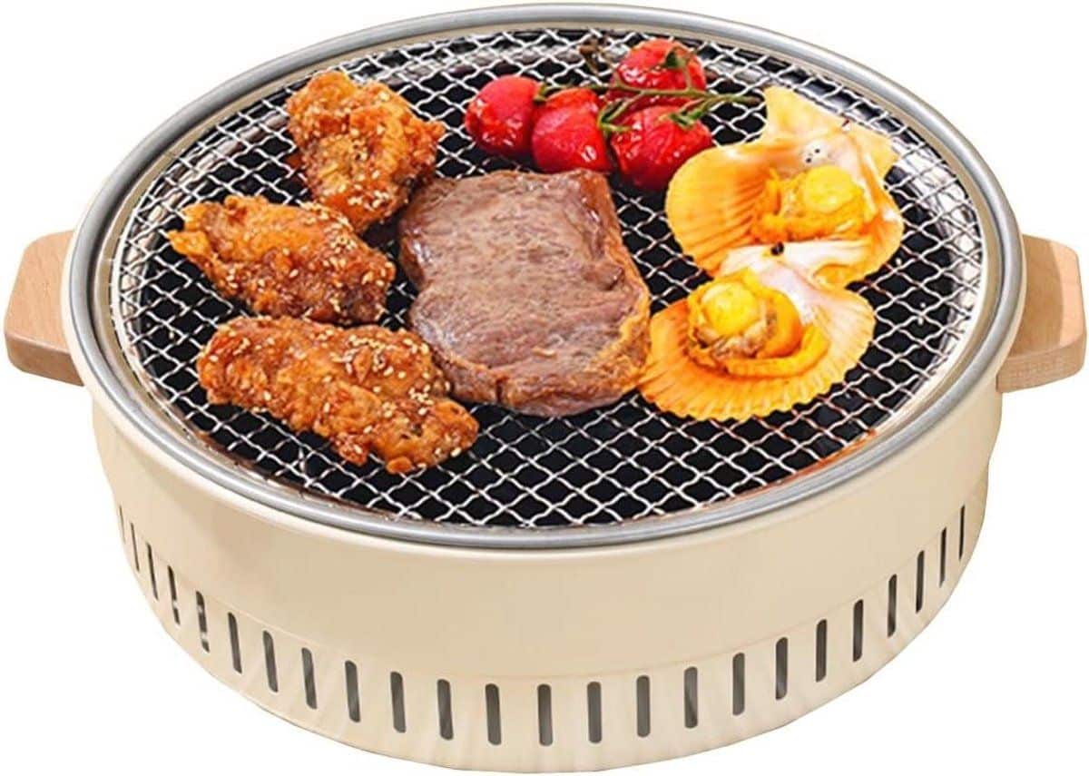 draagbare houtskool grill kleine bbq buiten koken