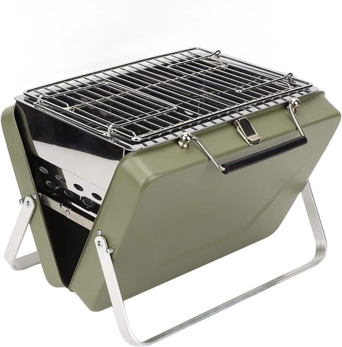 draagbare houtskool grill opvouwbare bbq buiten koken