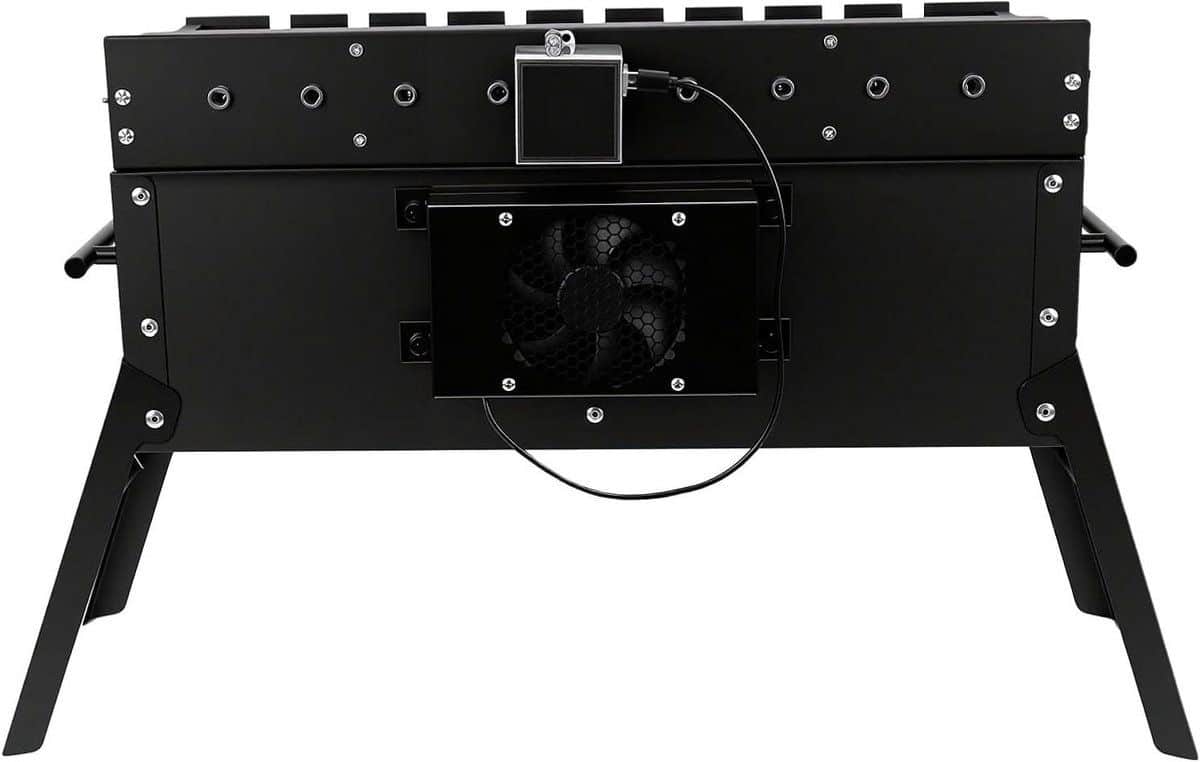 draaibare barbecue grill houtskool bbq buiten koken