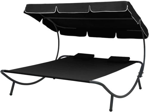 Dubbel Ligbed - Zonnebank Relaxstoel - Buiten Ontspannen - Met